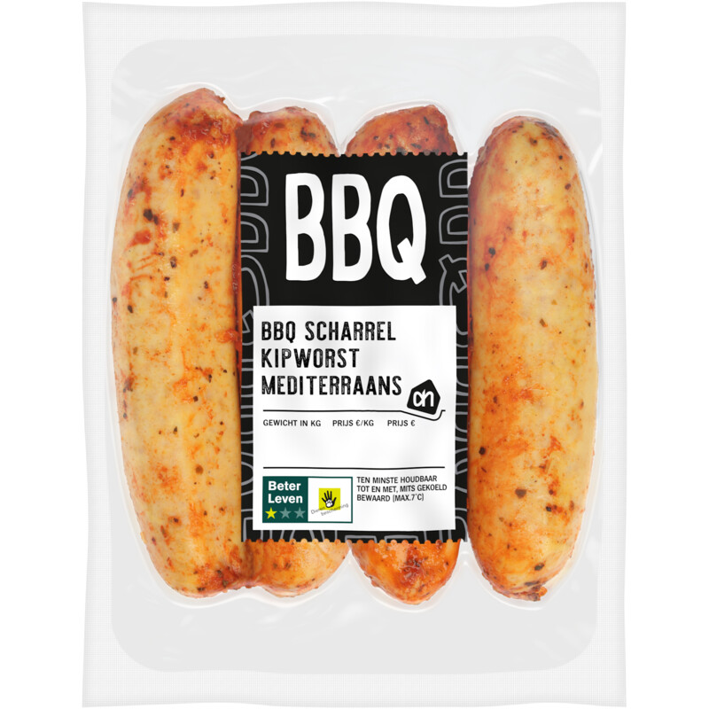 AH BBQ scharrel kipworst mediterraans
