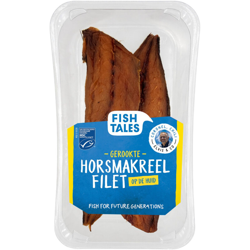 Fish Tales Gerookte horsmakreel op huid