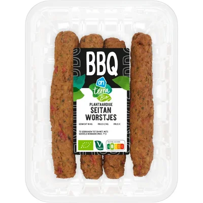 AH Terra Biologisch plantaardige seitan worstjes