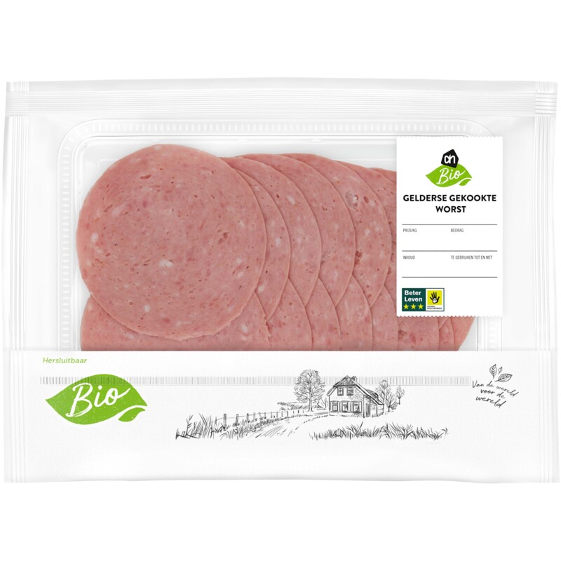 AH Biologisch Gelderse gekookte worst