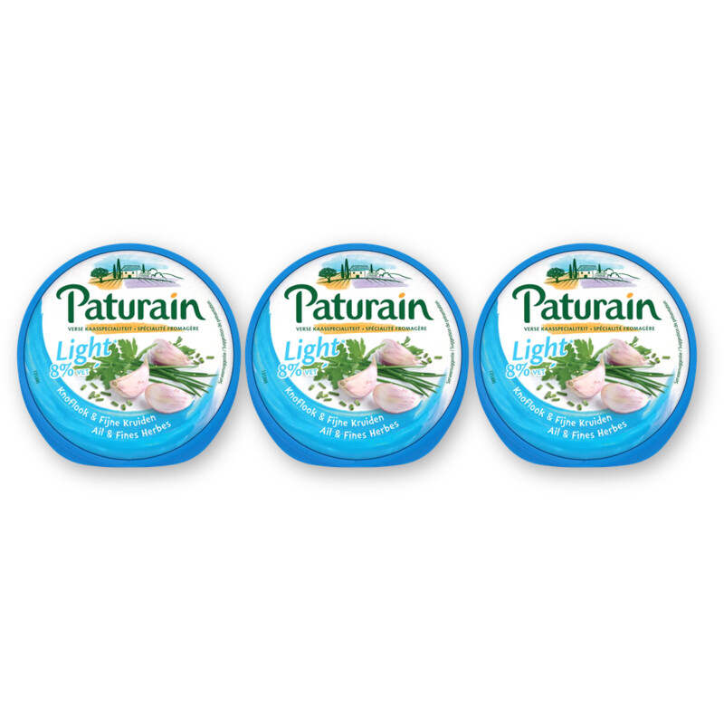 Paturain Knoflook & fijne kruiden light 3-pack