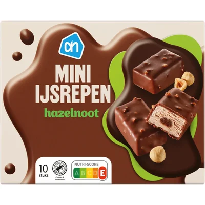 AH Mini hazelnoot ijsrepen