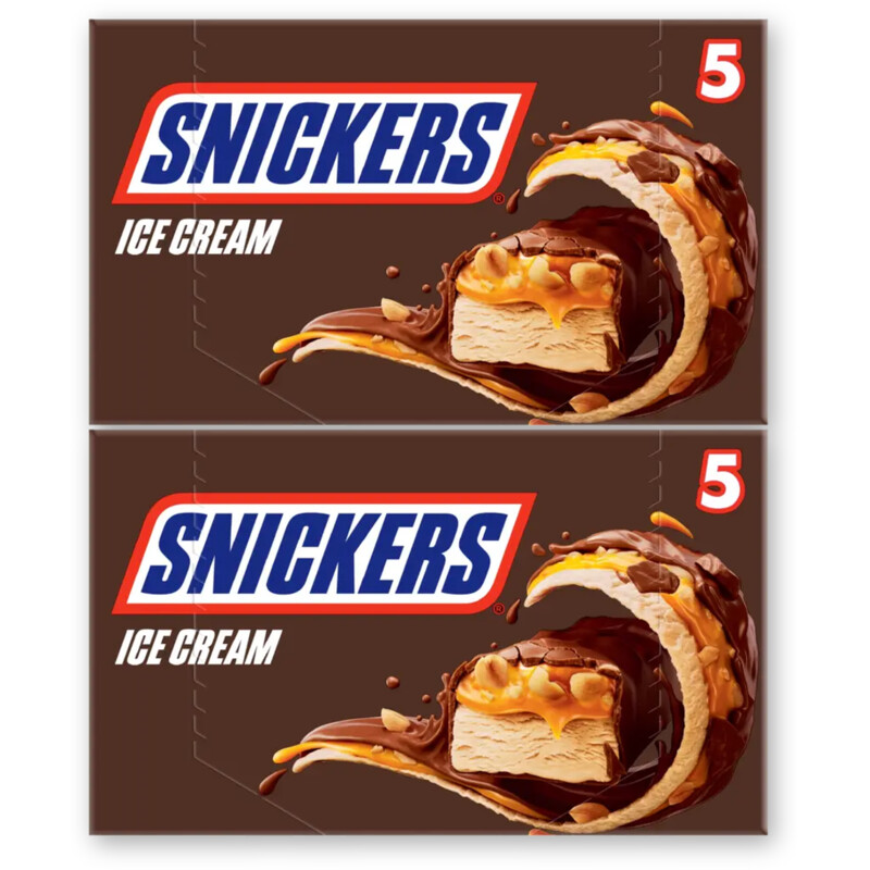 Snickers Karamel pinda ice bar 2-pack