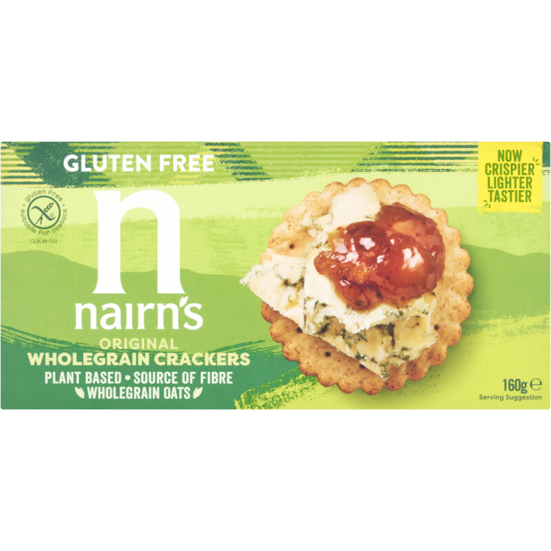 Nairn's Volkoren crackers glutenvrij