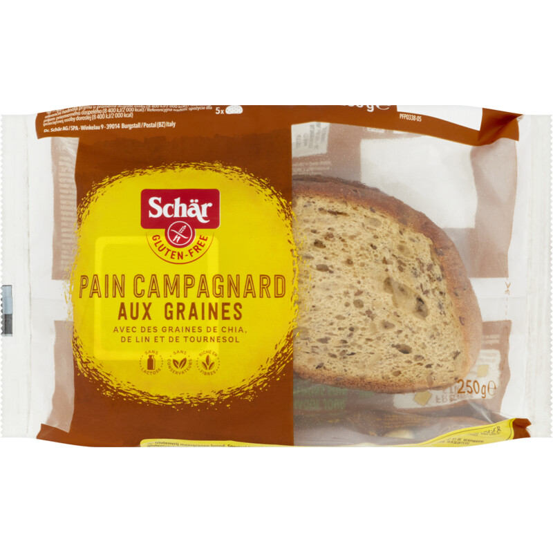 Schär Pain campagnard glutenvrij aux graines