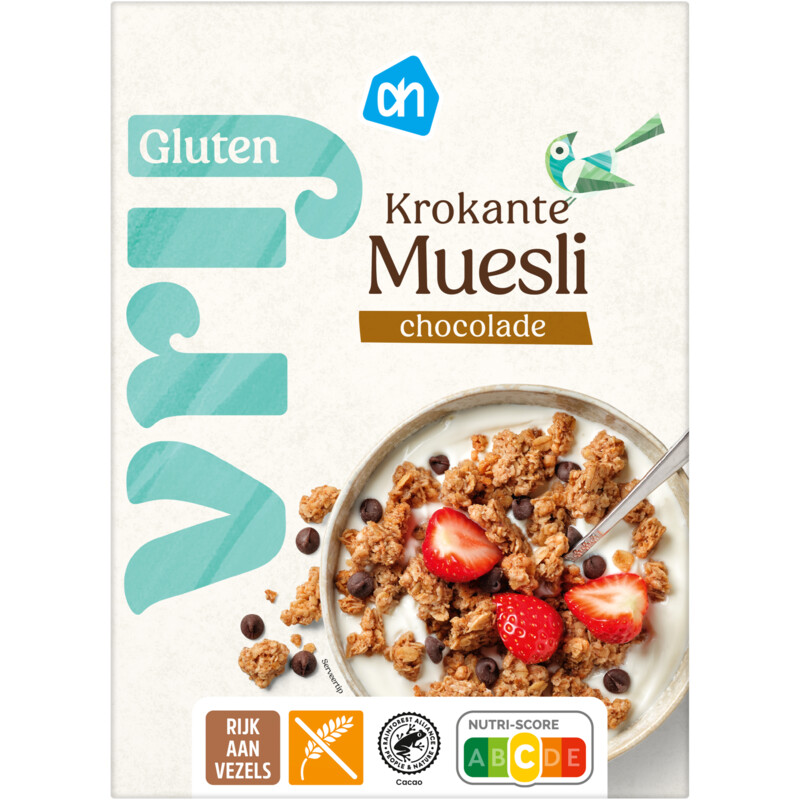AH Glutenvrij Krokante muesli chocolade