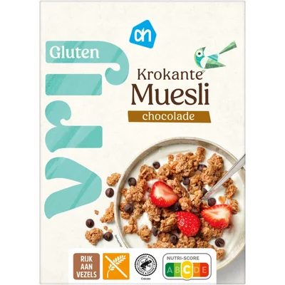 AH Glutenvrij Krokante muesli chocolade