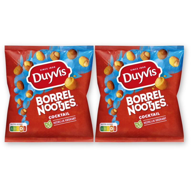 Duyvis Borrelnootjes cocktail 2-pack
