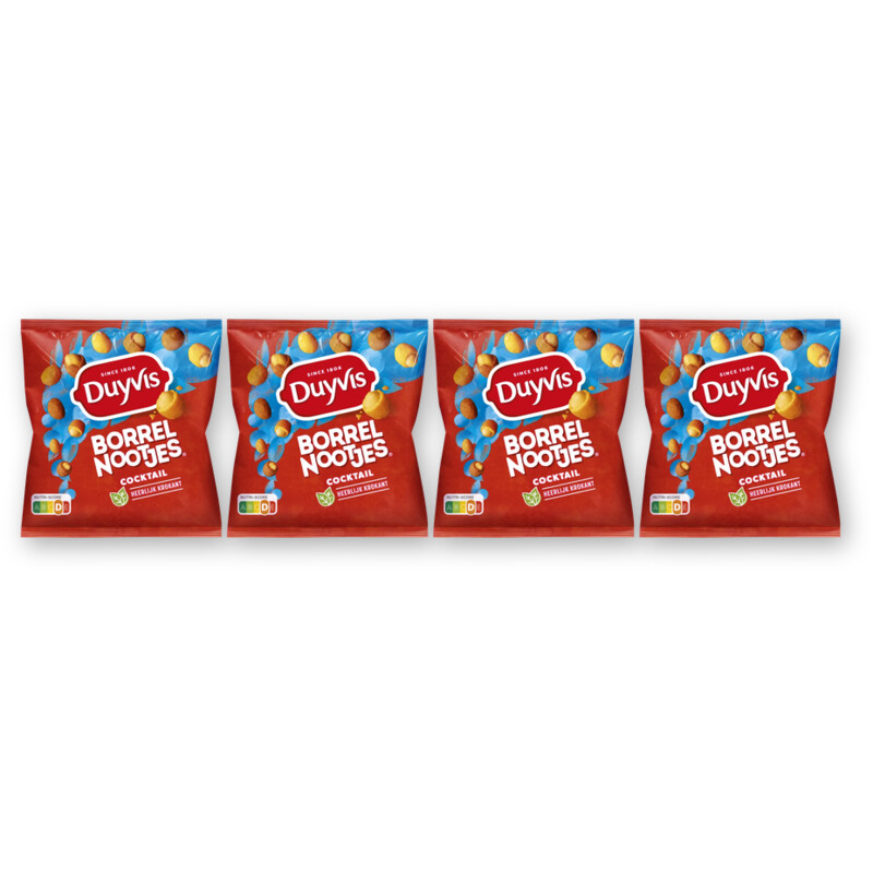 Duyvis Borrelnootjes cocktail 4-pack