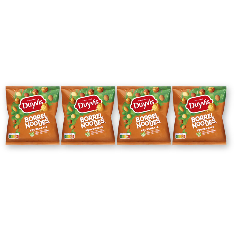 Duyvis Borrelnootjes provencale 4-pack