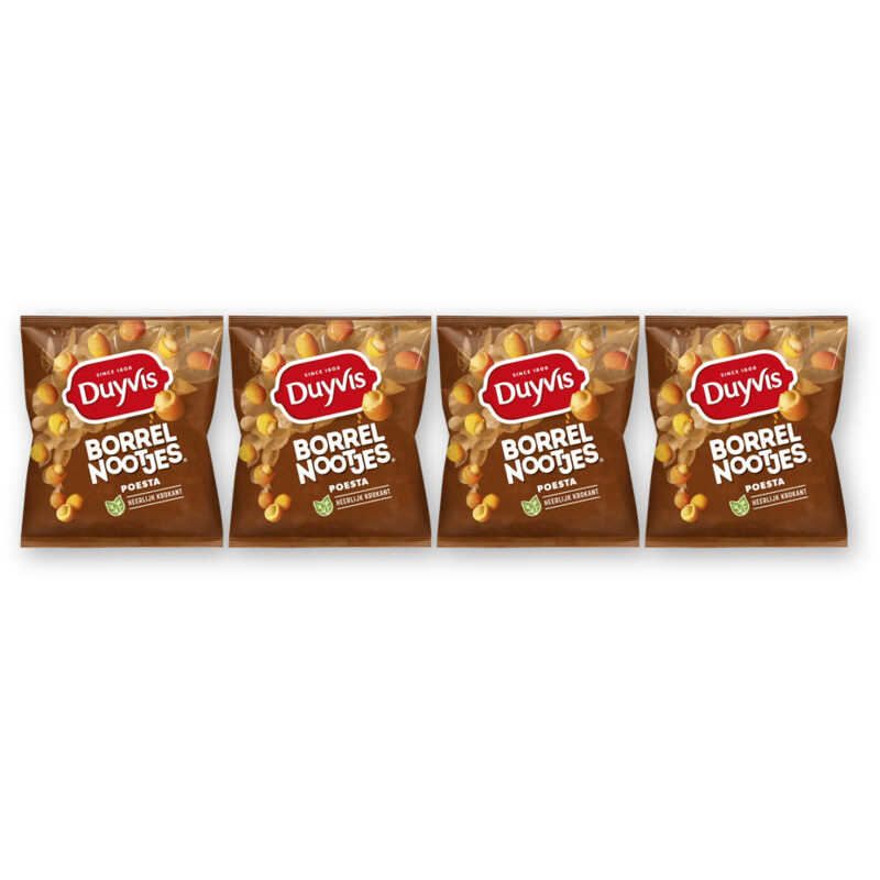 Duyvis Borrelnootjes Poesta 4-pack