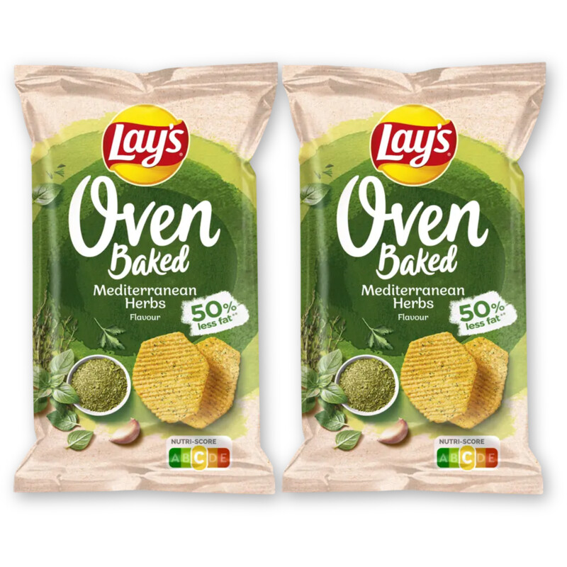 Lay's Oven baked mediterranean herbs 2-pack
