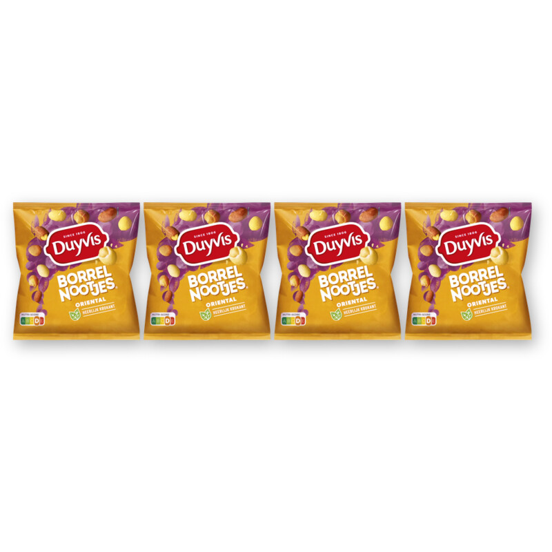 Duyvis Borrelnootjes oriental 4-pack