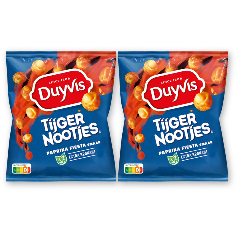 Duyvis Tijgernootjes paprika fiesta 2-pack