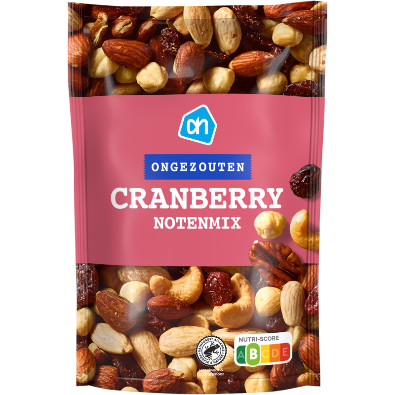 AH Ongezouten cranberry notenmix