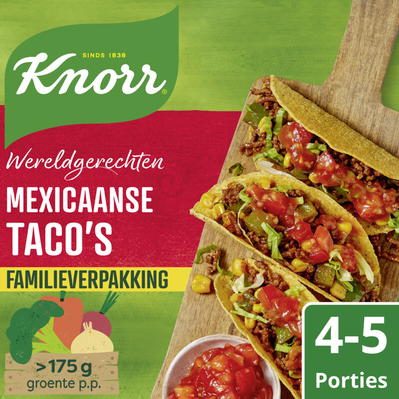 Knorr Wereldgerecht Mexicaanse taco's family