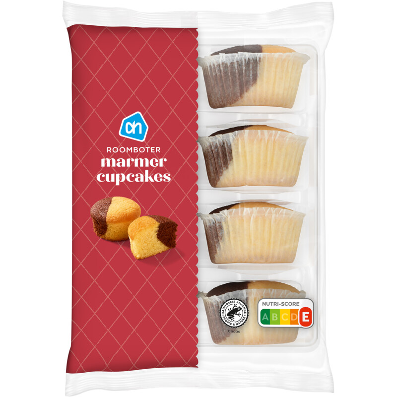 AH Roomboter cupcake marmer