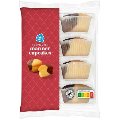 AH Roomboter cupcake marmer