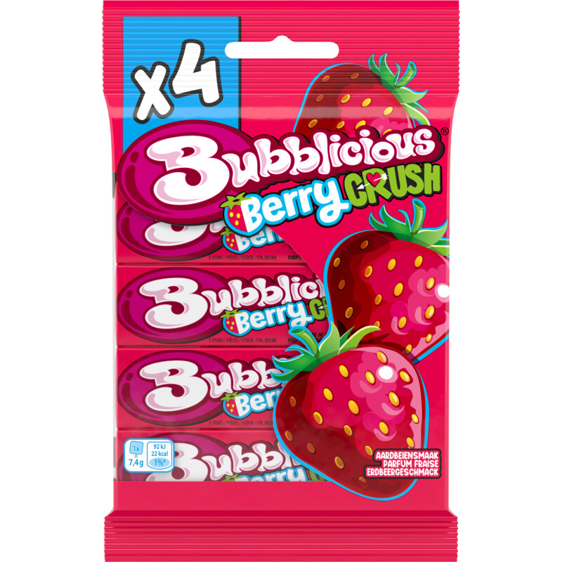 Bubblicious Berry crush 4-pack