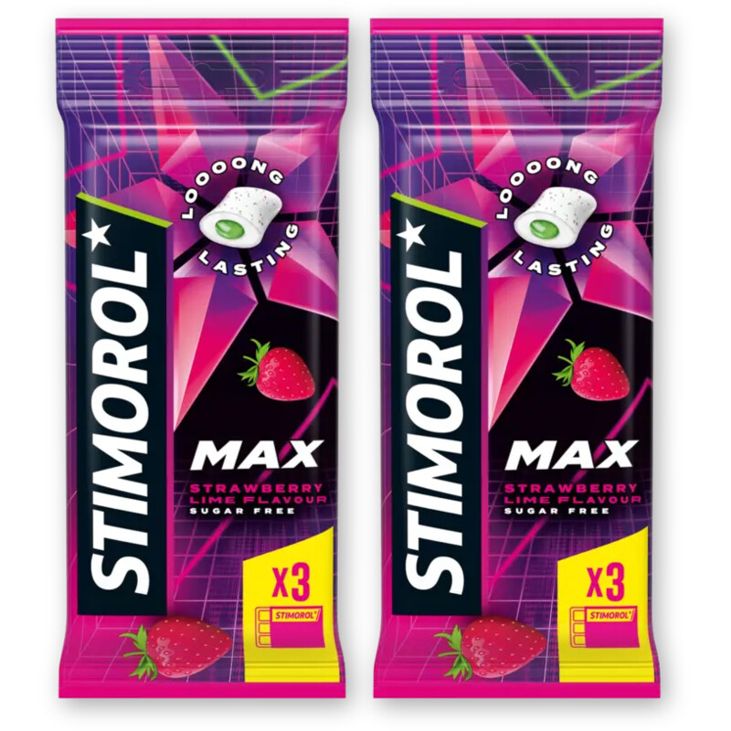 Stimorol Max splash strawberry lime 2-pack
