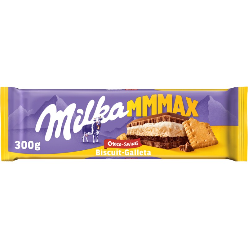 Milka Mmmax chocoladereep choco-swing biscuit