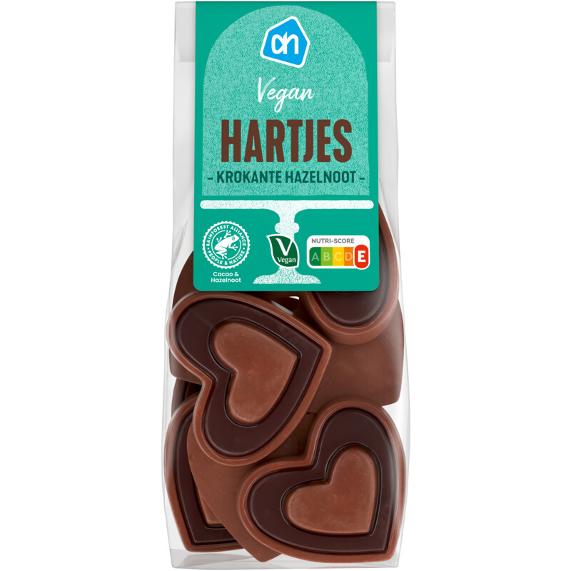 AH Vegan hartjes krokante hazelnoot