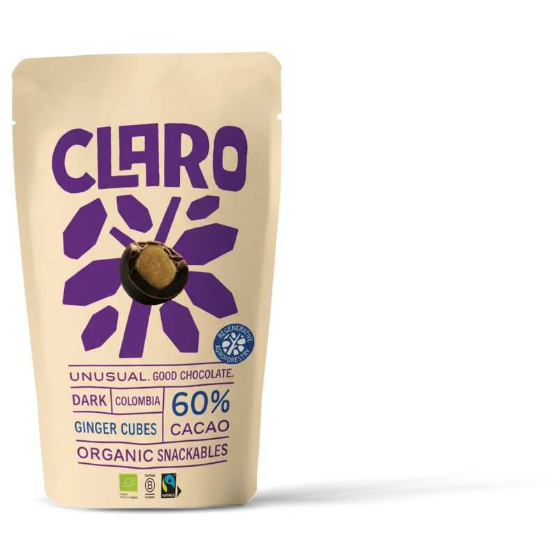Claro Dark ginger cubes snackables