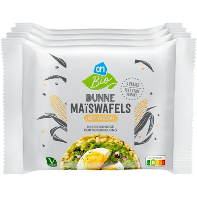 AH Biologisch Dunne maïswafels met zeezout
