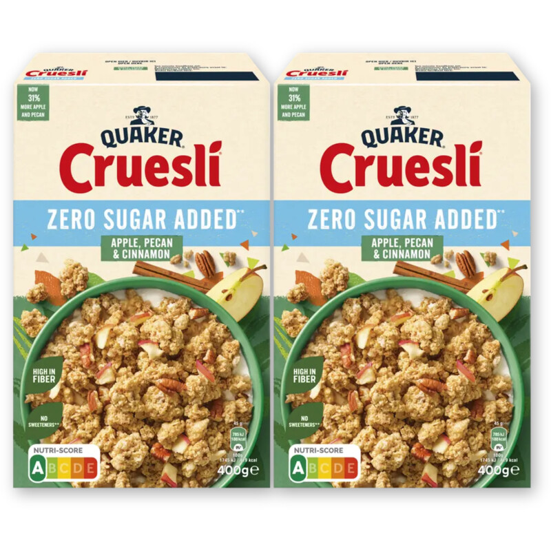 Quaker zsa apple, pecan & cinnamon 2-pack