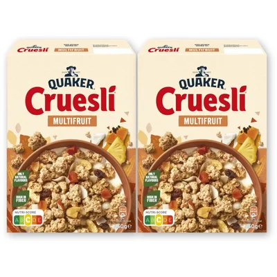 Quaker Cruesli multifruit 2-pack