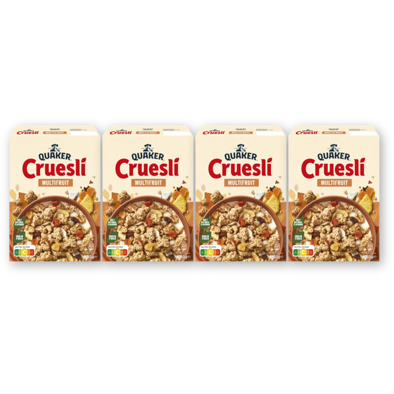 Quaker Cruesli multifruit 4-pack