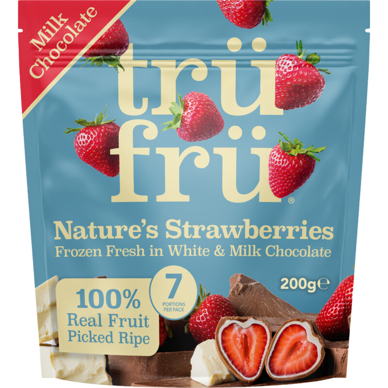 Trü Frü Aardbei wit en melk chocolade
