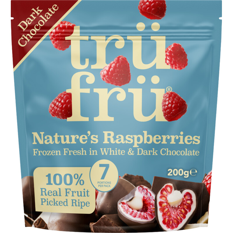 Trü Frü Framboos wit en puur chocolade