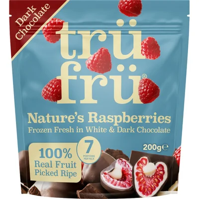 Trü Frü Framboos wit en puur chocolade