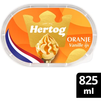 Hertog oranje vanille ijs