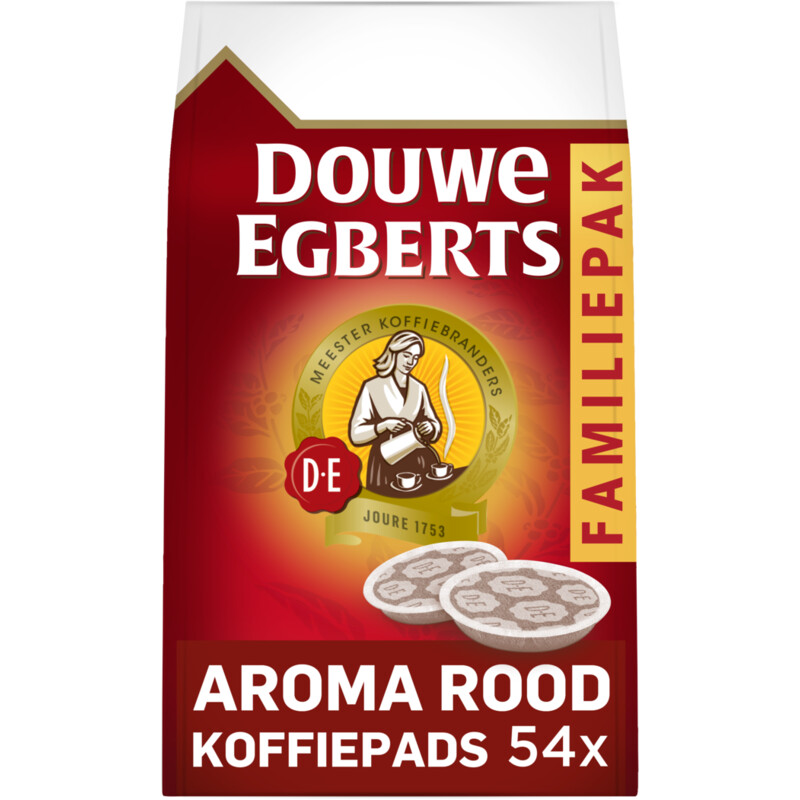 Douwe Egberts Aroma rood koffiepads familiepak