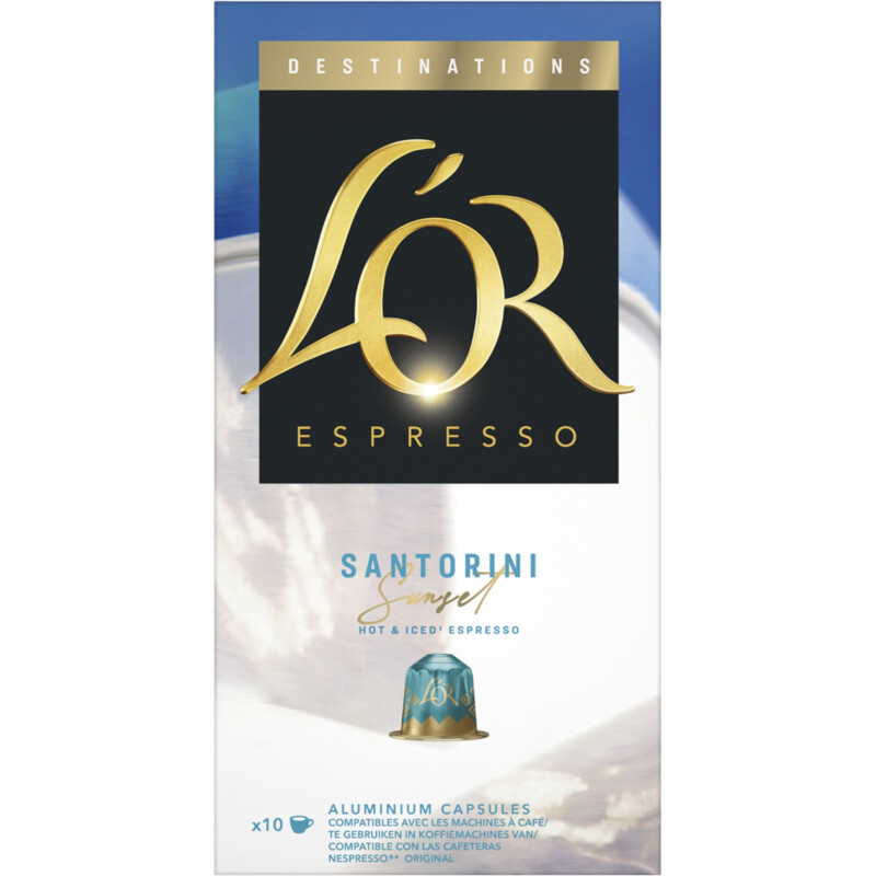 L'OR Espresso Santorini sunset koffiecups
