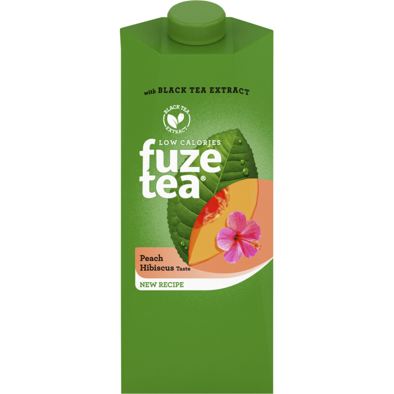 Fuze Tea Black Ice Tea Peach Hibiscus