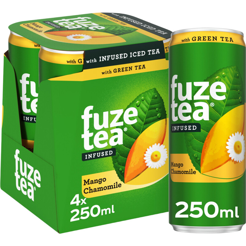Fuze Tea Green ice tea mango chamomile 4-pack