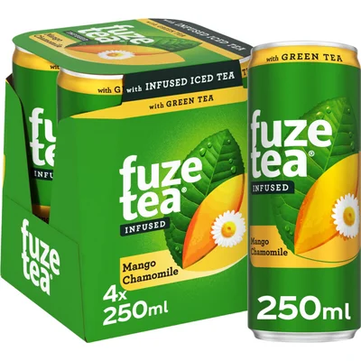 Fuze Tea Green ice tea mango chamomile 4-pack