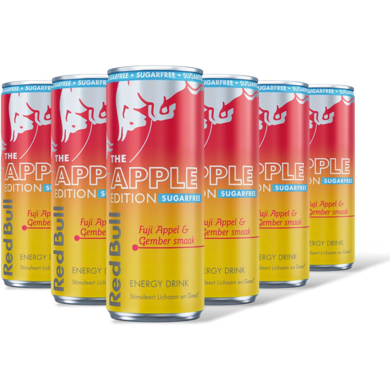 Red Bull Fuji appel sugarfree 6-pack