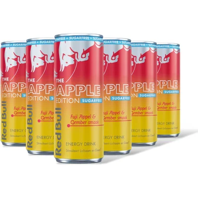 Red Bull Fuji appel sugarfree 6-pack