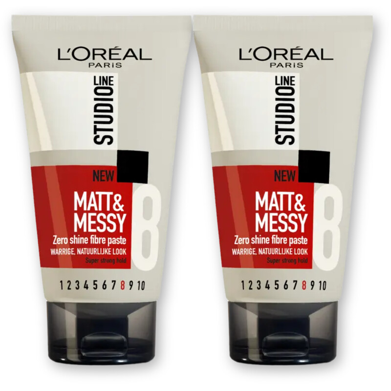 Studio Line Matt & Messy fibre paste 2-pack