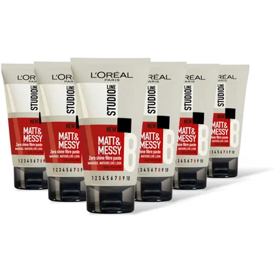 Studio Line Matt & Messy fibre paste 6-pack