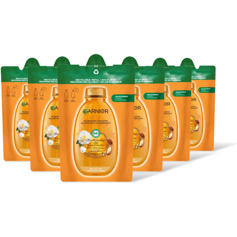 Loving Blends Argan & cameliaolie shampoo refill 6-pck