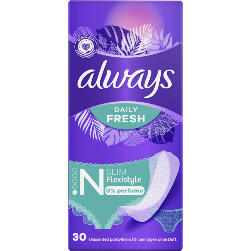 Always Daily fresh slim flexistyle 0% perfume