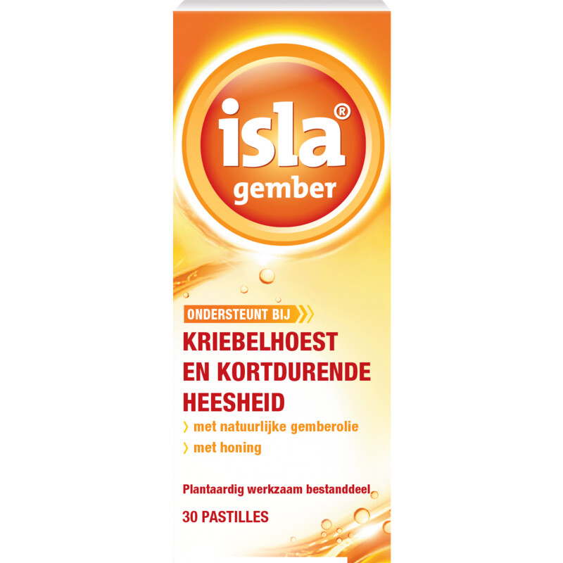 Isla Gember zuigtablet tegen kriebelhoest