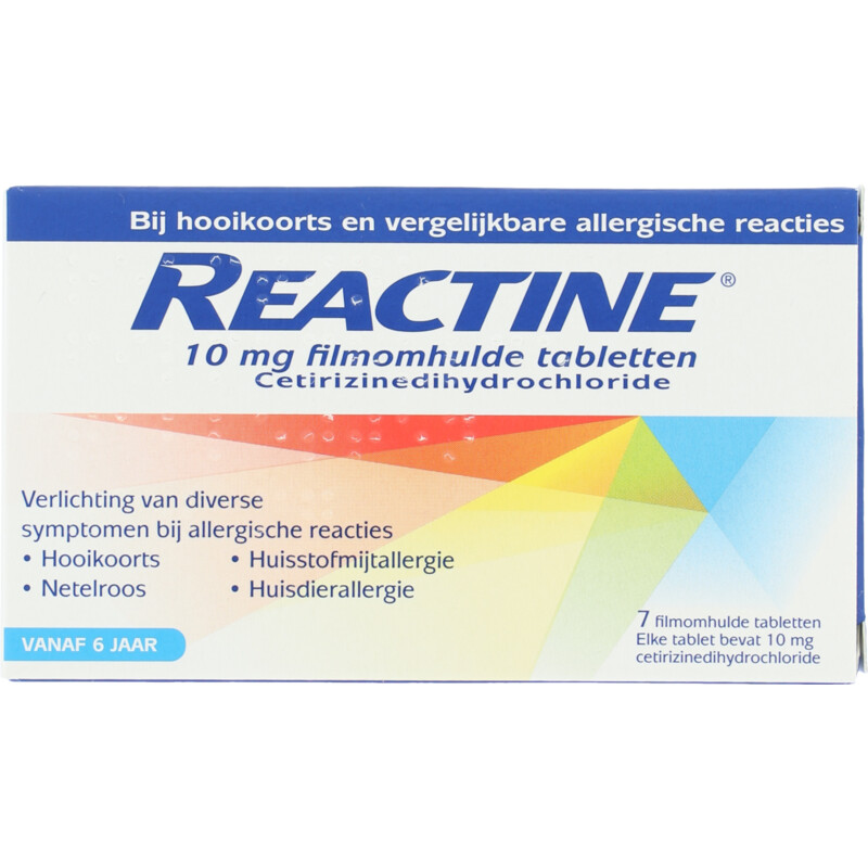 Reactine Hooikoortstabletten cetirizine 10 mg