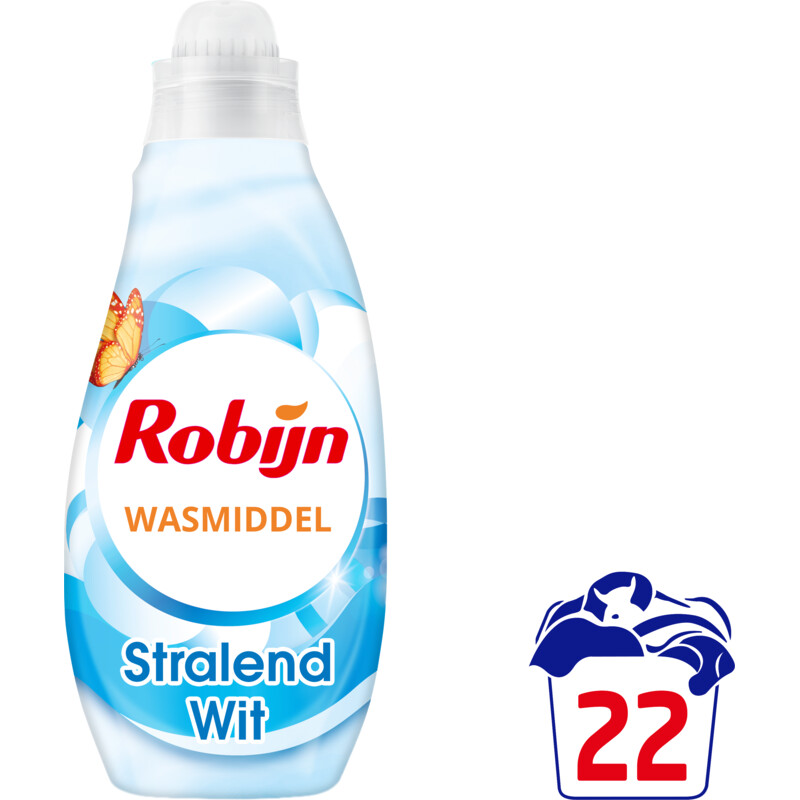 Robijn Klein & krachtig stralend wit wasmiddel