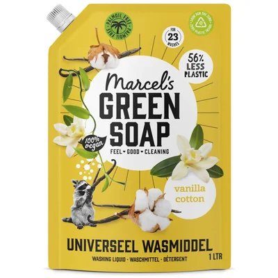 Marcel's Green Soap Wasmiddel vanilla & cotton navulling